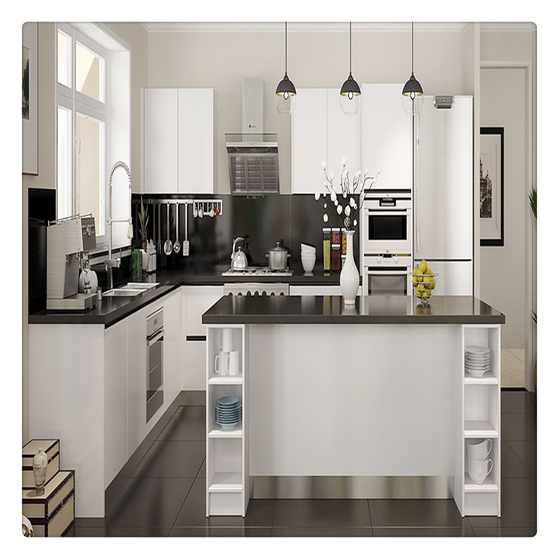 Prima New White Matt Lacquer Modern High Gloss Finish Kitchen Cabinet Design forSale
