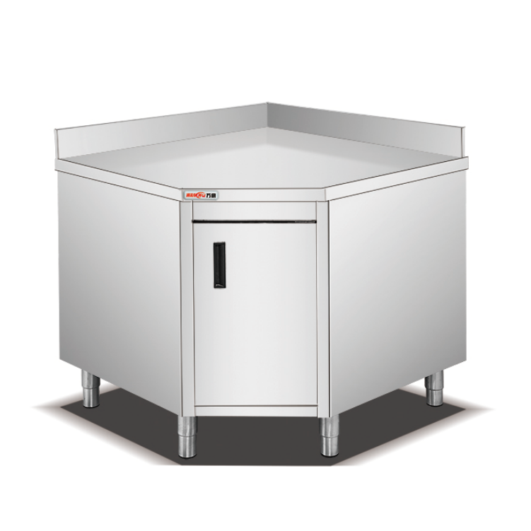 Restaurant Stainless Steel Kitchen Table Cabinet with Wash Sink in Venezuela Commercial Worktable Sink Cabinet Counter Factory