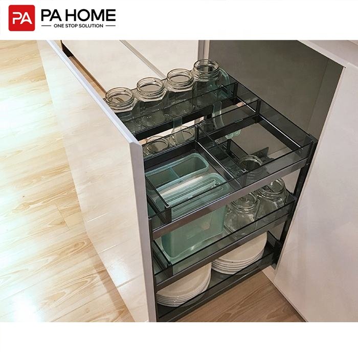 PA white custom high gloss designs kitchen cupboard