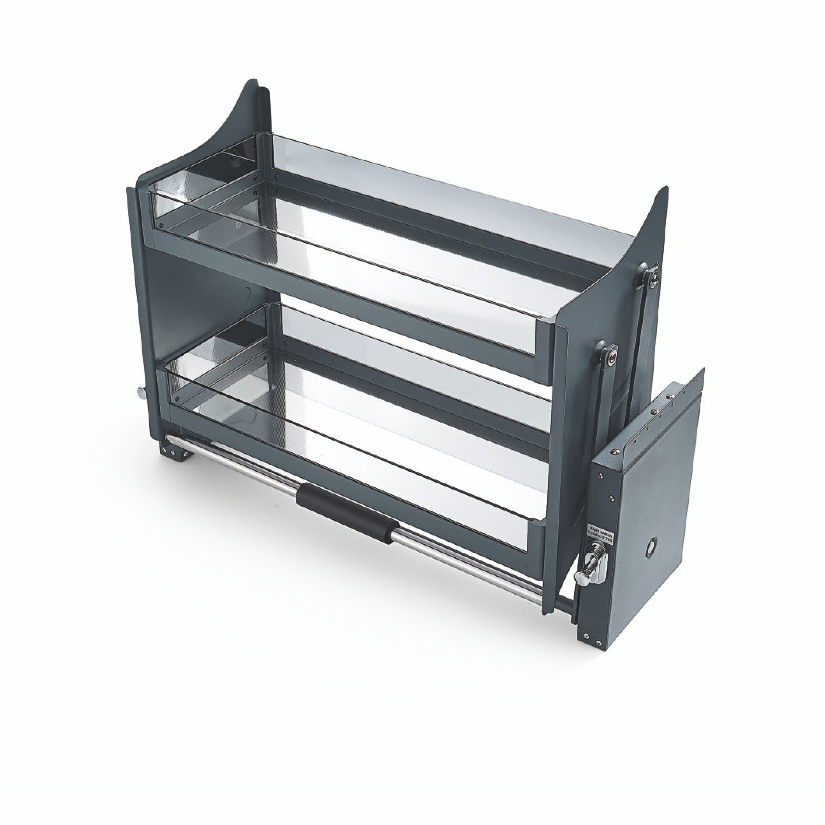 Cabinet Accessories Storage Organizer Aluminum glass Pull Down Kitchen Cabinet Basket kitchen cabinet storage