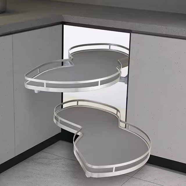 CY-206 CY Hot Selling Kitchen Cabinet Corner Basket Drawer Pull Out Revolving Basket Pantry Unit Basket