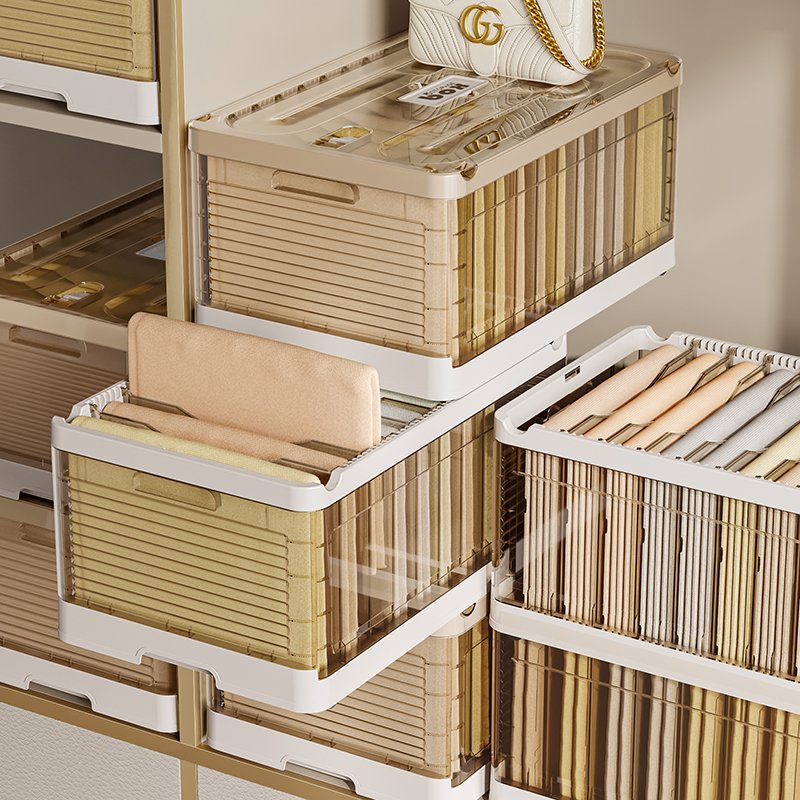 Closet Storage Boxes Washable Foldable Wardrobe Organizer Underpants Pants Clothes Drawer Organizers