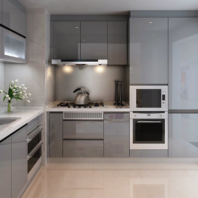 Popular Fashionable Style Smart Solid Wood Vintage Designer Kitchen Furniture Cabinets And Accessories