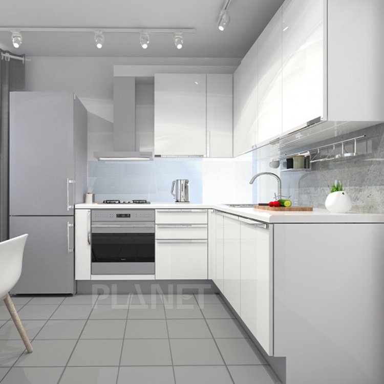 Kitchen Cabinet Set Fitted Unit Storage Base Wall Modern Doors High Gloss Kitchen island