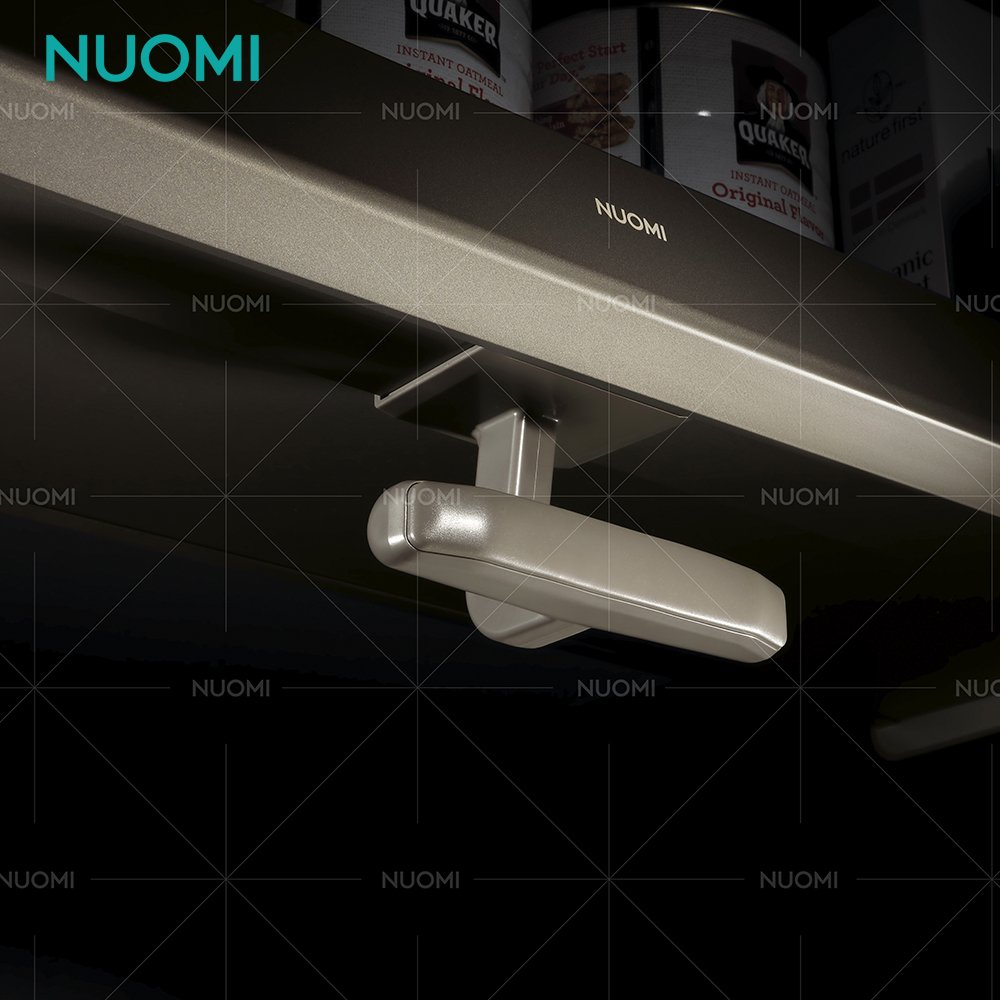 NUOMI ENCANTO Adjustable Kitchen Lift Elevator Basket Kitchen Cabinet Soft Closing Double Pull Down Shelf Lifting Drawer Basket