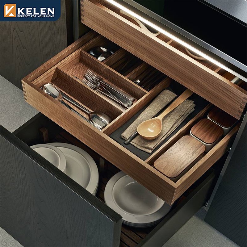 KELEN 2024 kitchen cabinet wholesale supplier mdf modular custom modern wood furniture kitchen cabinet