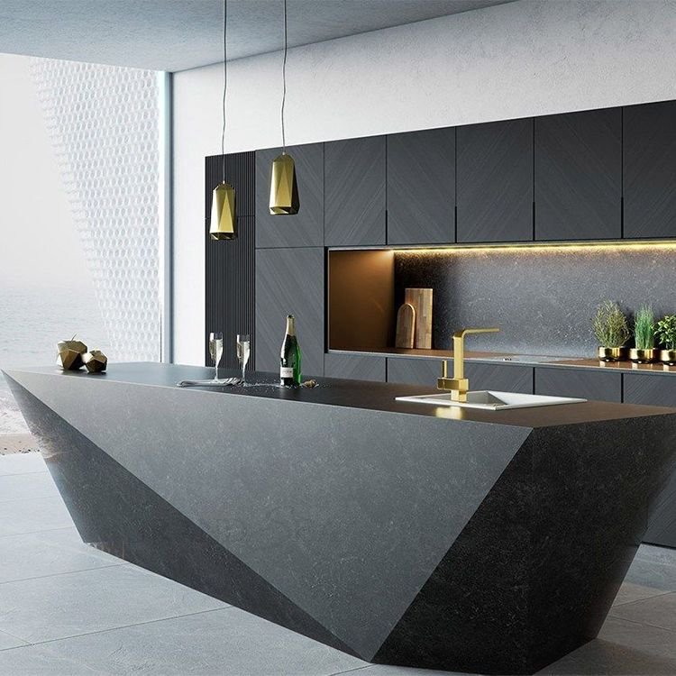 Cuisine complete kitchen solid wood design modern kitchen cabinet made in china