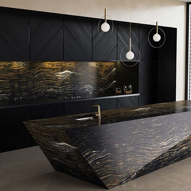 Cuisine complete kitchen solid wood design modern kitchen cabinet made in china