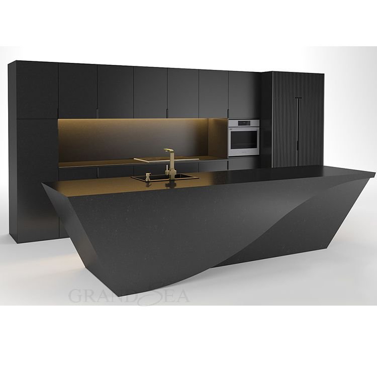 Cuisine complete kitchen solid wood design modern kitchen cabinet made in china