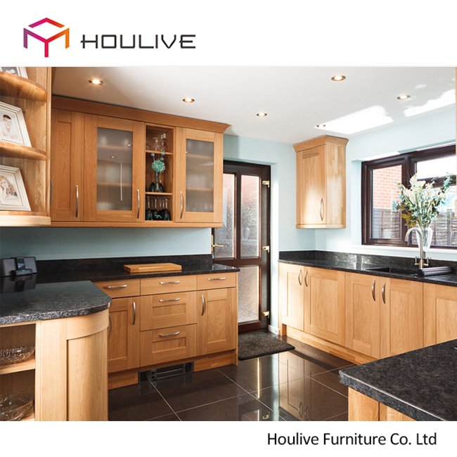 white maple wood kitchen cupboard/ cabinets solid wood for sale