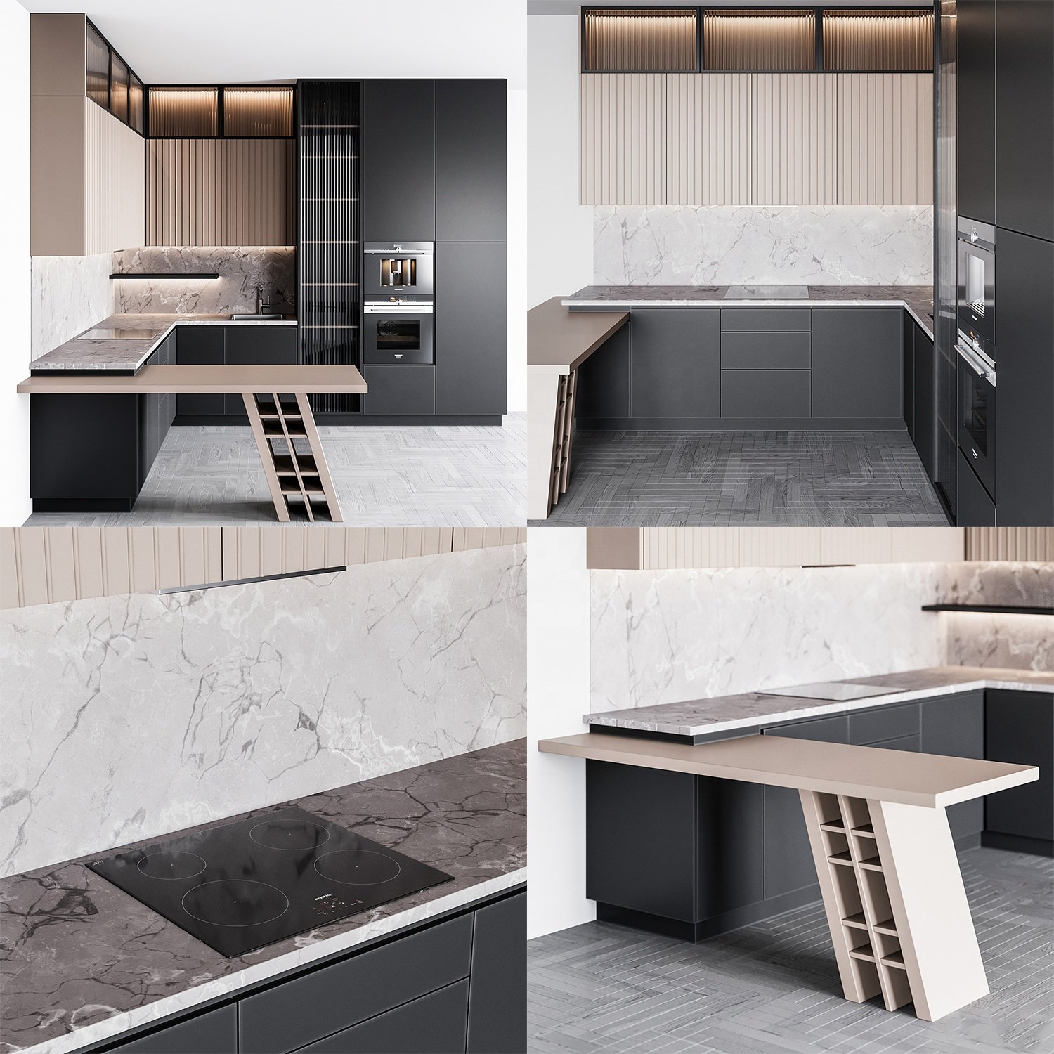 PA lacquer or finish model uv melamine mdf for best modern design idea accessories kitchen cabinets