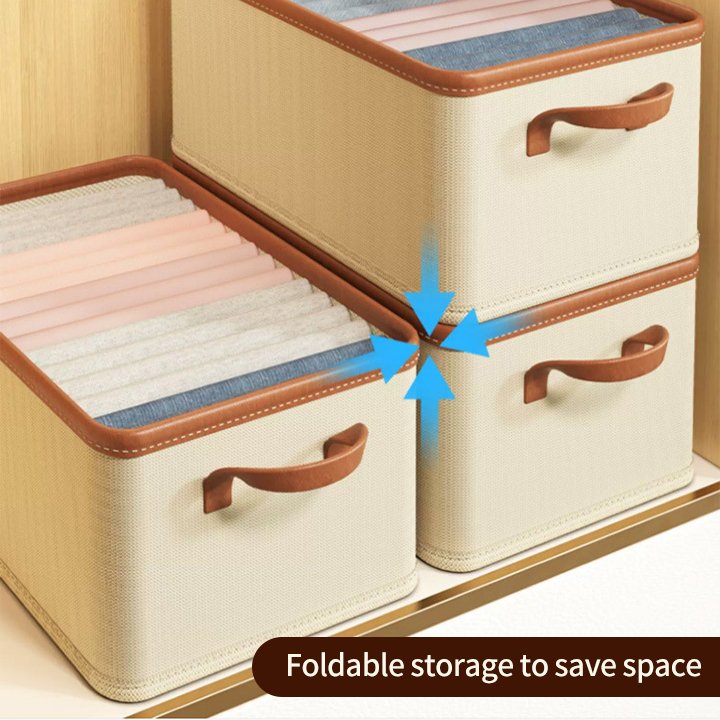 Household clothes organizer foldable storage box&bin wardrobe drawer organizer for clothes jeans closet storage