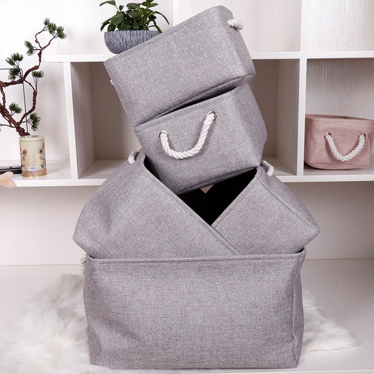 Wholesale Custom Logo Non Woven Drawer Organizer Box Foldable Cube Storage Bin Basket for Clothes Toy