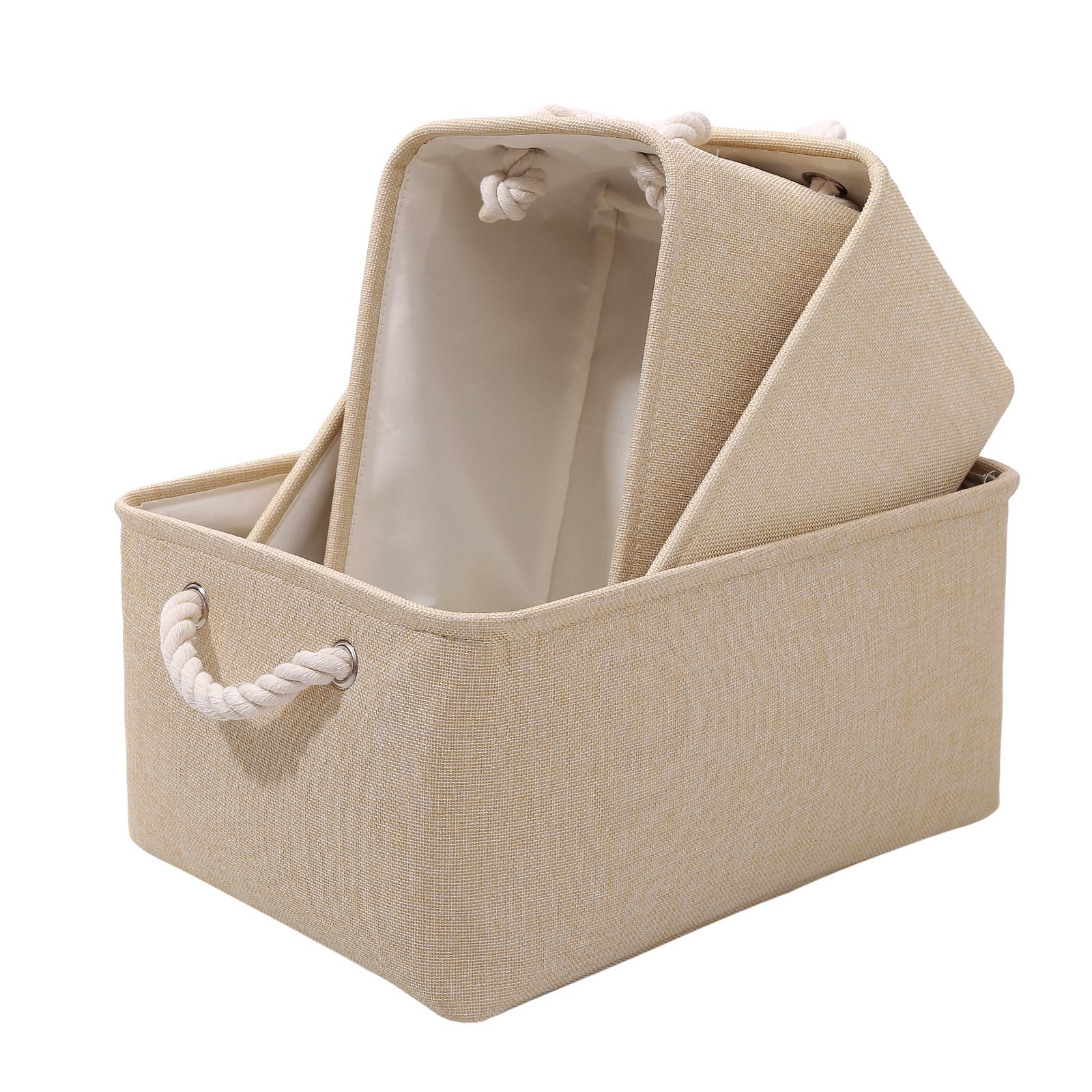 Wholesale Custom Logo Non Woven Drawer Organizer Box Foldable Cube Storage Bin Basket for Clothes Toy