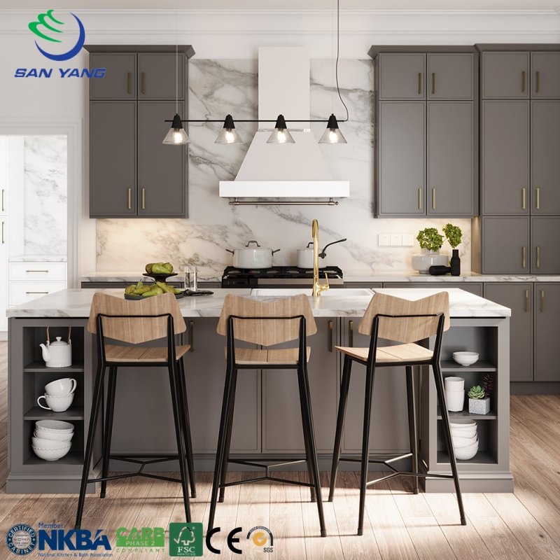 Vietnam Cheap buy kitchen cupboards kitchen cupboard set cabinet simple cupboard design RTA kitchen cabinets solid wood