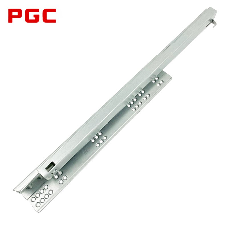 3 fold damper basket drawers channel push to open hidden telescopic rails soft close undermount concealed drawer slide