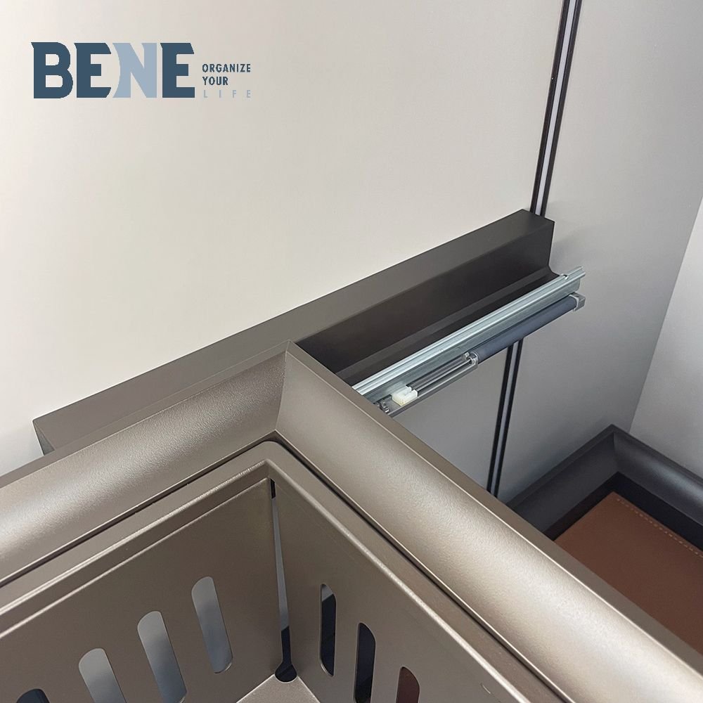 Pull out drawer basekt metal plate closet storage and organization wardrobe