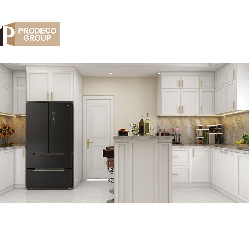 Modern Modular Designs Melamine MDF White Shaker Kitchen Sink Base Cabinets for Small Kitchen