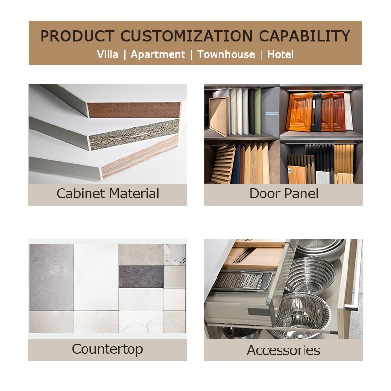 Modern Modular Designs Melamine MDF White Shaker Kitchen Sink Base Cabinets for Small Kitchen