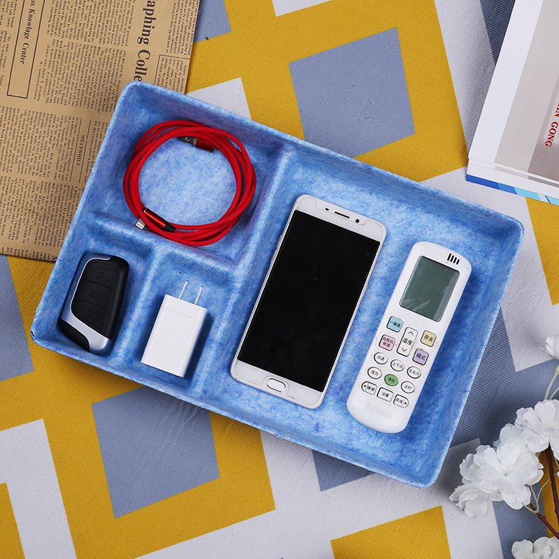 Wholesale Classic Design Multifunctional Sundries Felt Storage Box Basket Living Room Organizer Drawer