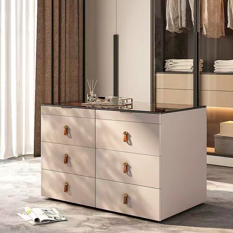 Customizable Minimalist Island Cabinet Dressing Table for Bedroom Clothing and Hat Room Jewelry Cabinet