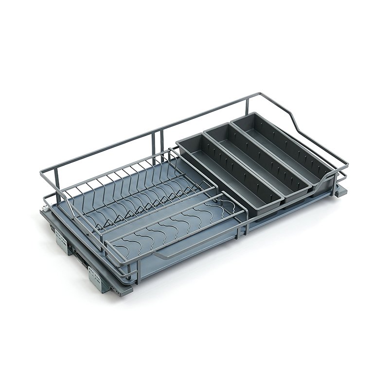 Base units four-side drawer basket Cutlery Drawer Basket Steel Wire Basket