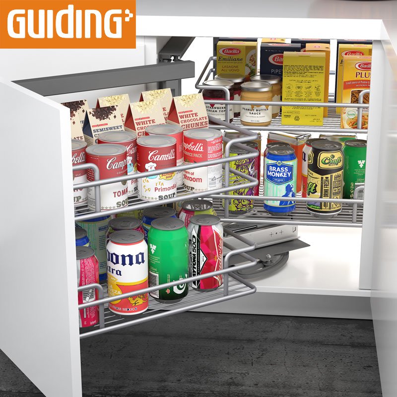 Blind Corner Kitchen Cabinet Organizers Nano Magic Corner Sliding Wire Shelves Kitchen reception For Kitchen Corner
