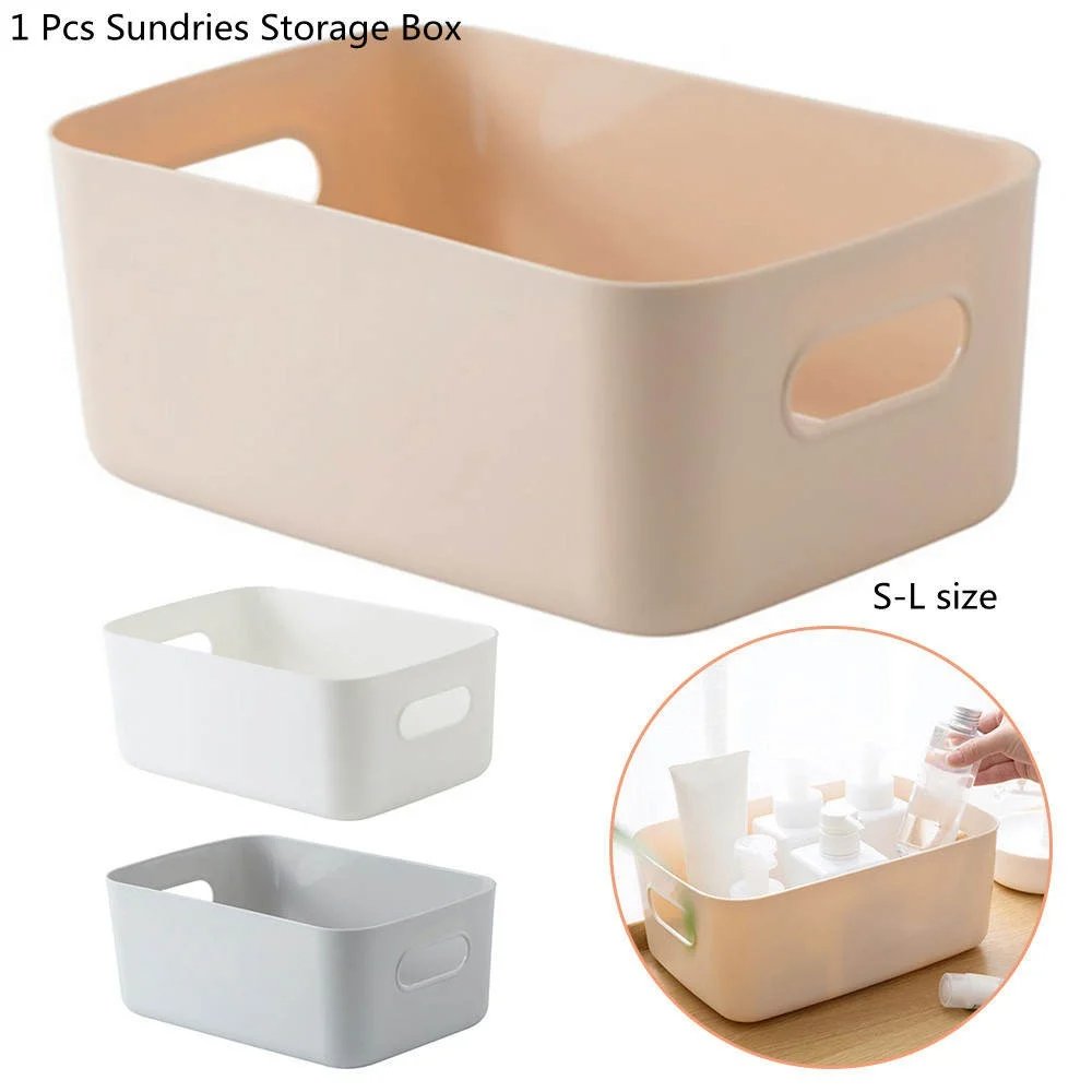3 Size Kitchen Desk Snack Cosmetic Basket Drawers Multi-functional Plastic Storage box for Home