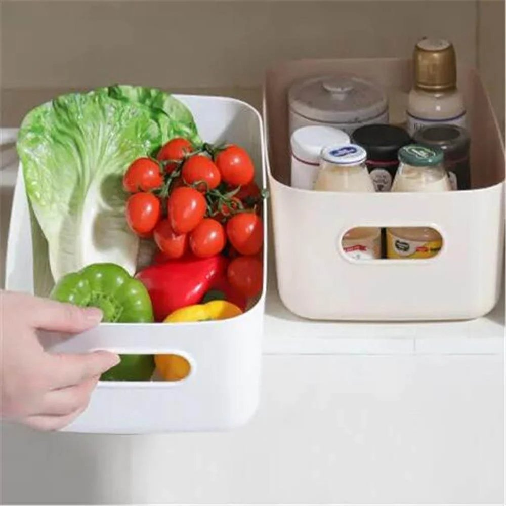 3 Size Kitchen Desk Snack Cosmetic Basket Drawers Multi-functional Plastic Storage box for Home