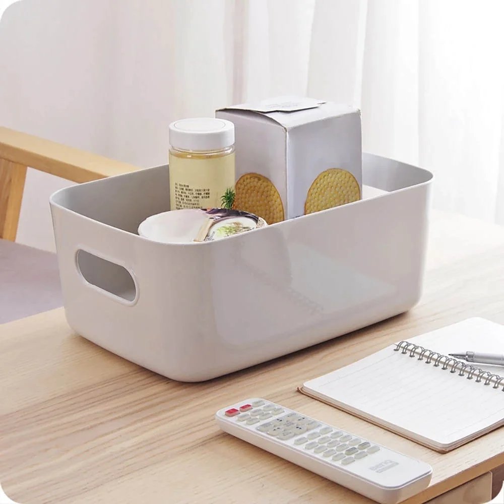 3 Size Kitchen Desk Snack Cosmetic Basket Drawers Multi-functional Plastic Storage box for Home