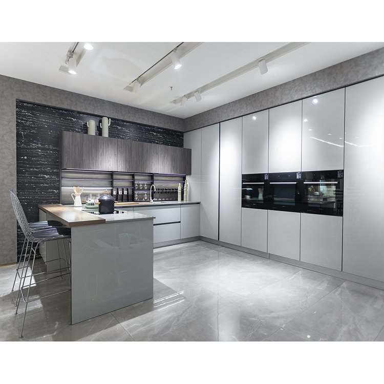 Modern aluminum honeycomb cabinet ready made full aluminium profile composite panel modular kitchen cabinets design