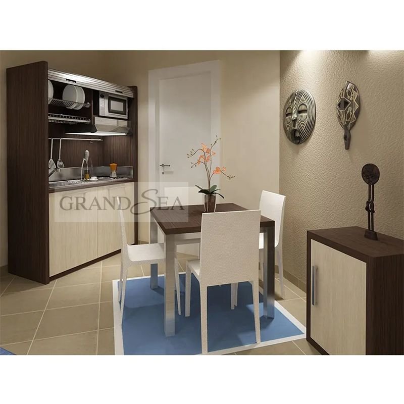 Melamine Kitchen Cabinets Kitchenette All In One Mini Kitchen For Apartments And Hotel