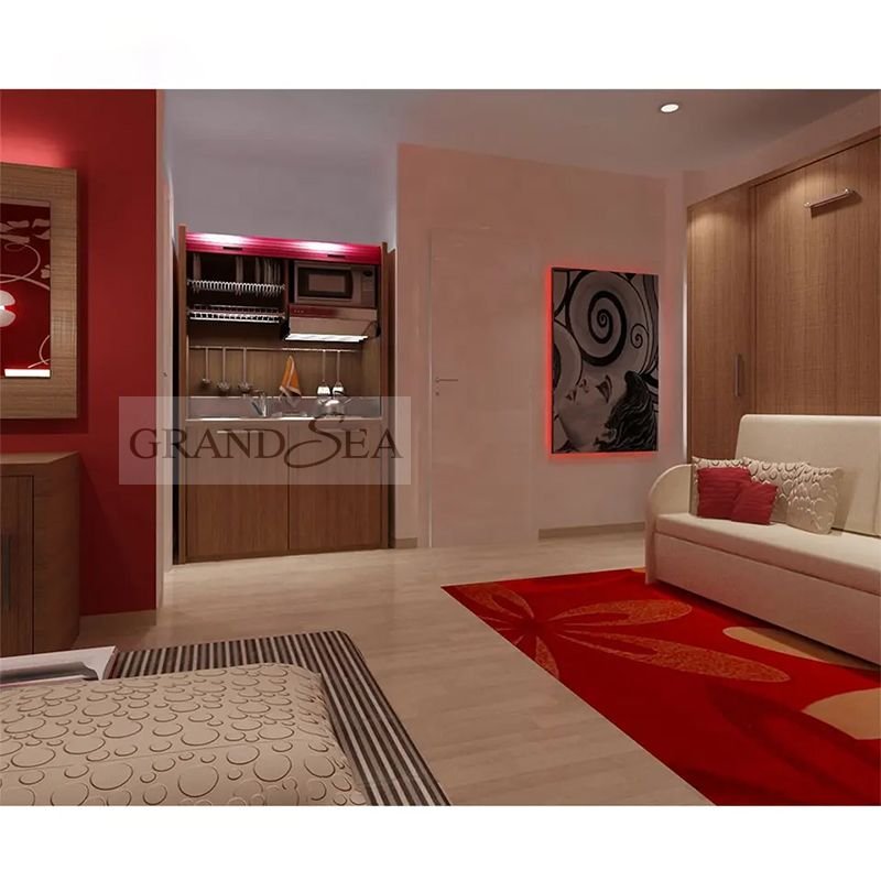 Melamine Kitchen Cabinets Kitchenette All In One Mini Kitchen For Apartments And Hotel