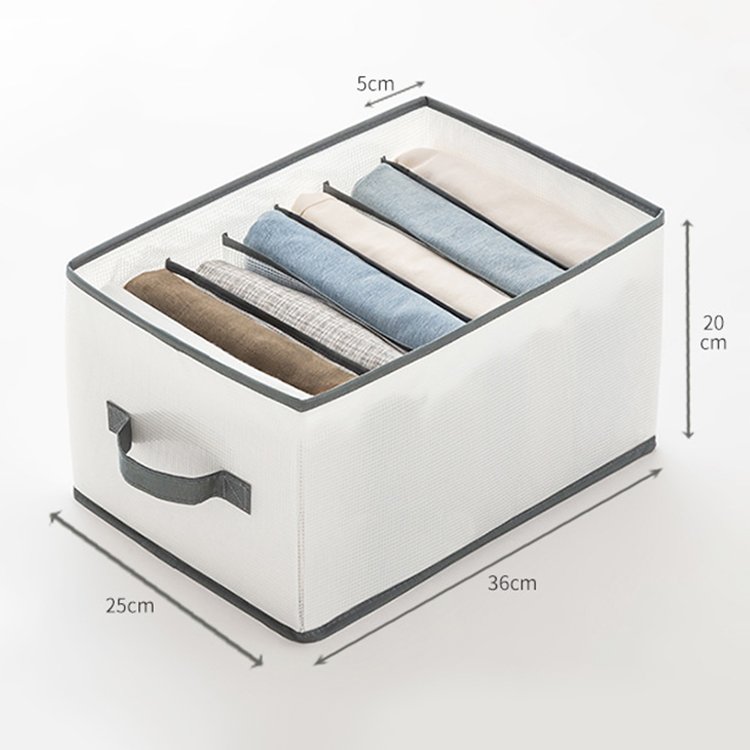 Foldable Clear Plastic White Mesh Storage Container Boxes Underwear Divider Cloth Drawer Organizer