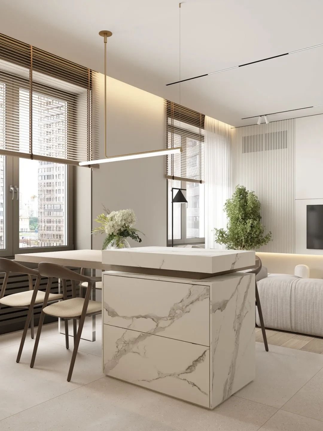 Kitchen Cabinet USA with Pantry and Island with Sink Glossy Kitchen Cabinet