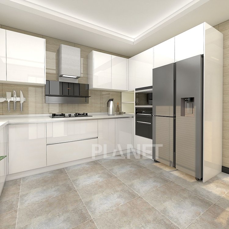 Trinidad And Tobago White Melamine Kitchen Cabinet Modern Mini Small Kitchen Cabinet For Small Kitchen