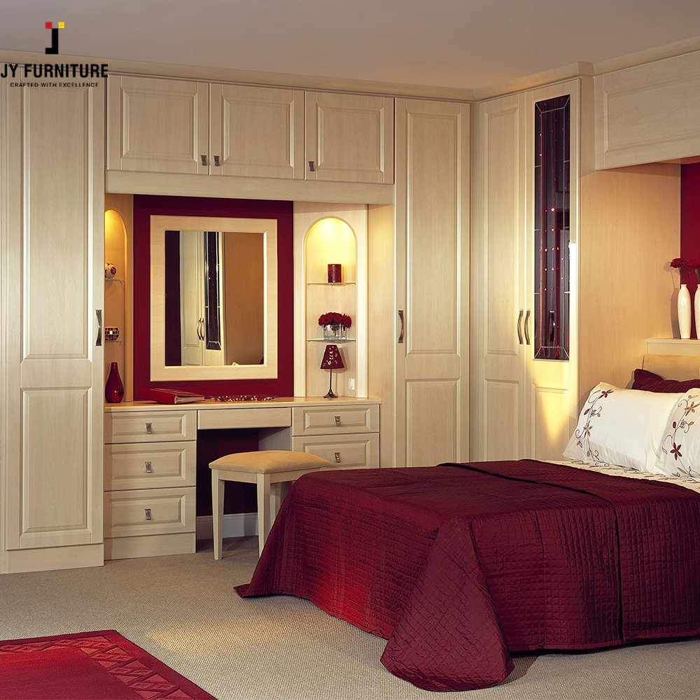 JY Furniture Bedroom Furniture Modern Sliding Door High Gloss Hardwood Wardrobes From Vietnam