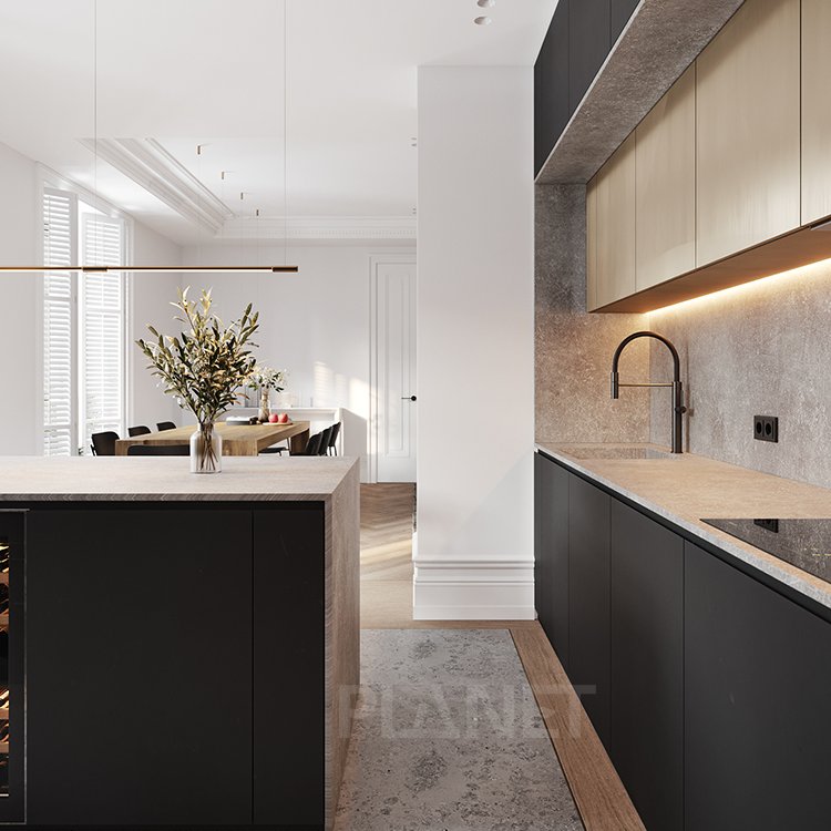 Prefab Kitchen Deep Dark Color Black Painting Kitchen Organizer Corner Cabinet Shaker Solid Wood