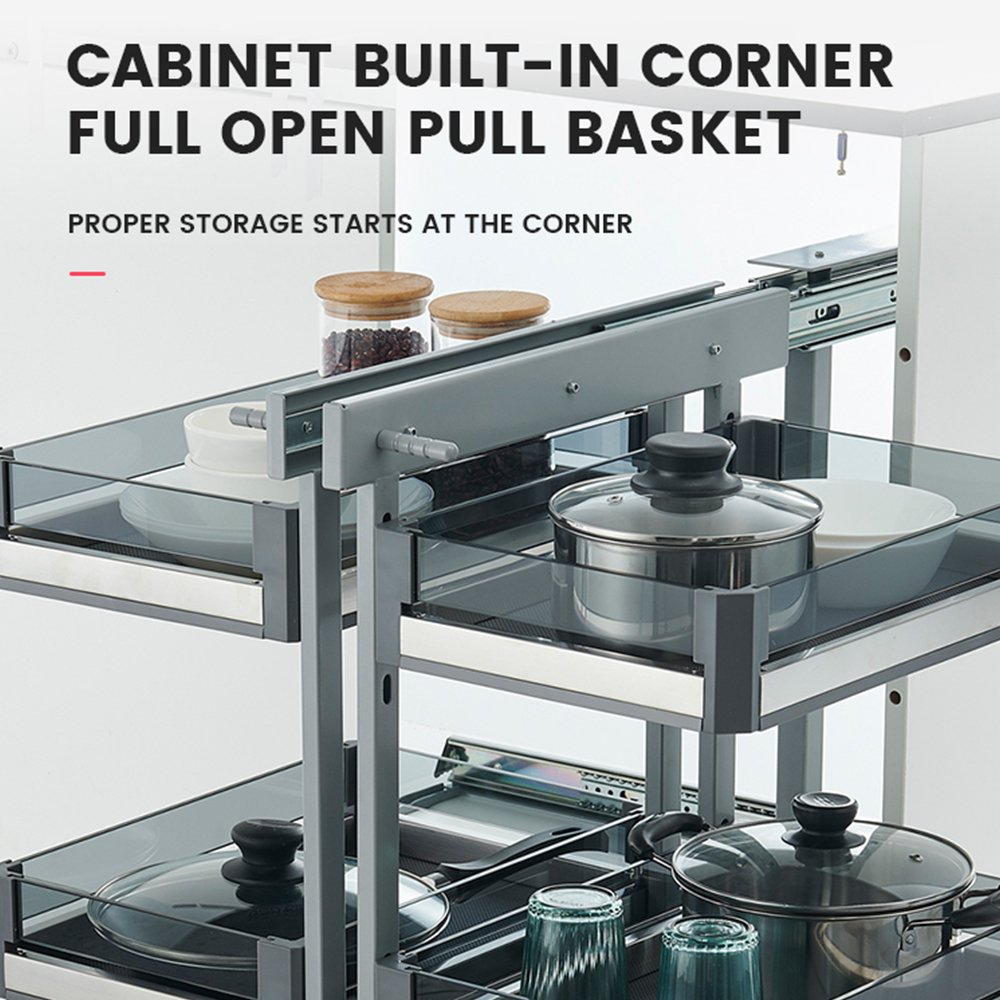 Storage Cabinet Pull Out The Drawer Multi Flavored Drawer Basket