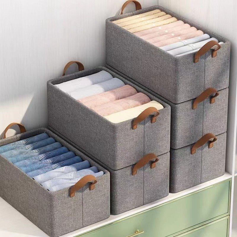 Single-Tier Foldable Cloth Storage Drawer Organizer for Closet Dresser for Scarves Ties Underwear and Socks Bag Organizer