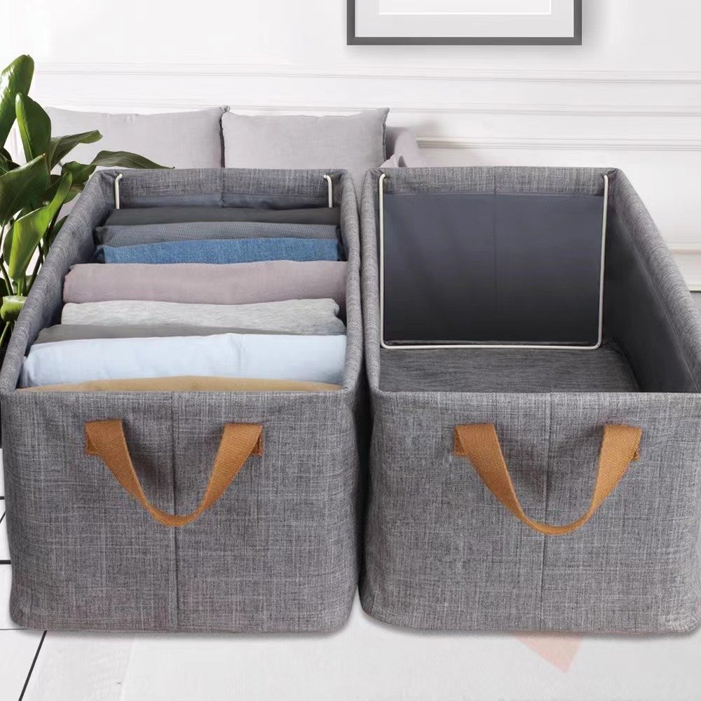 Single-Tier Foldable Cloth Storage Drawer Organizer for Closet Dresser for Scarves Ties Underwear and Socks Bag Organizer