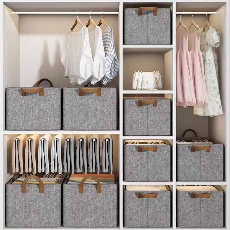 Single-Tier Foldable Cloth Storage Drawer Organizer for Closet Dresser for Scarves Ties Underwear and Socks Bag Organizer