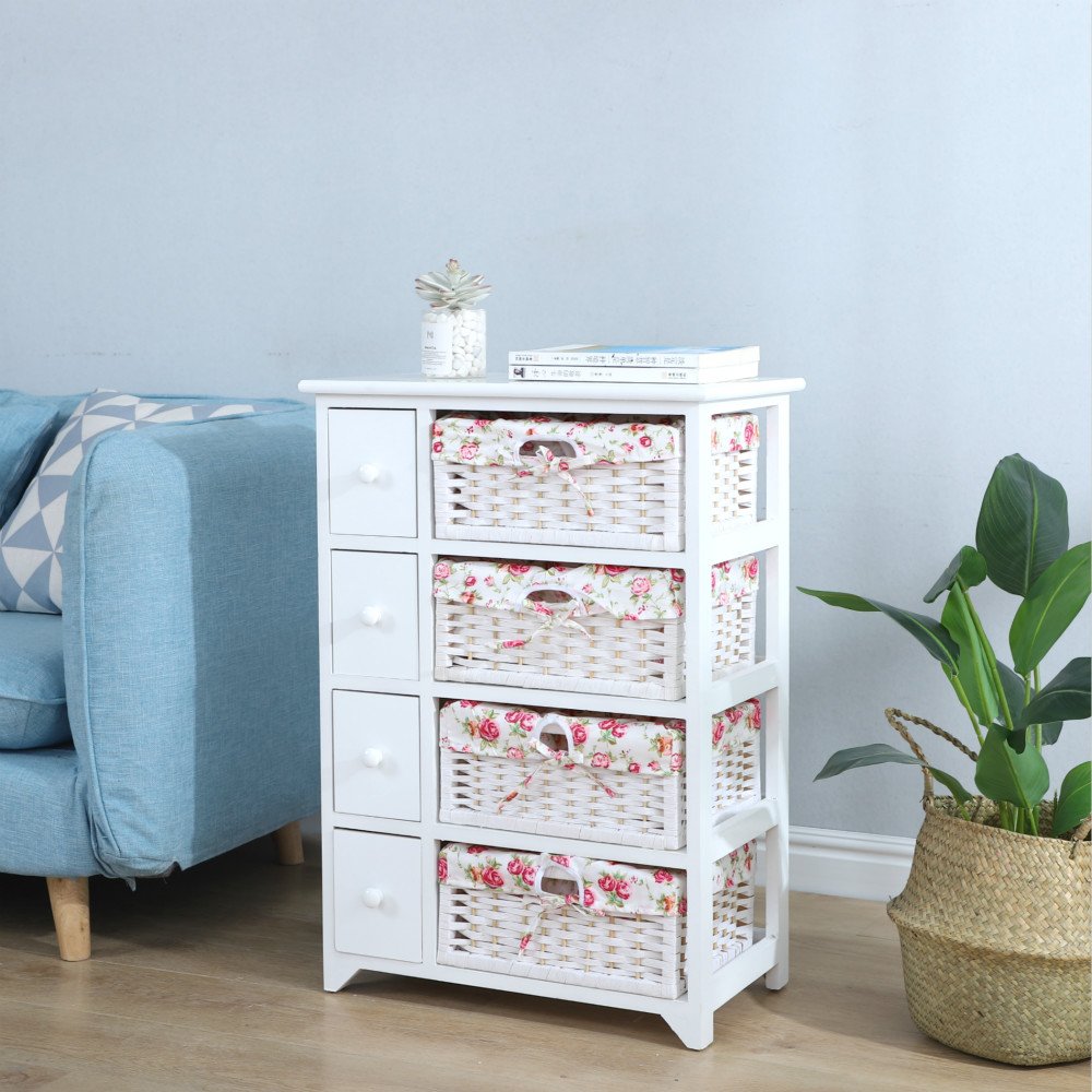 Cheap Vintage Living Room Furniture Solid Wood Cabinets with Basket Drawer