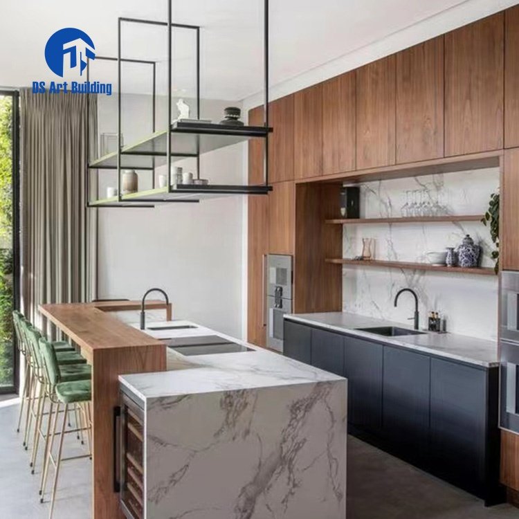 DS Gorgeous Functional Italian Kitchen Peninsula Modern Kitchen Cabinet Design With Island Bench Bar