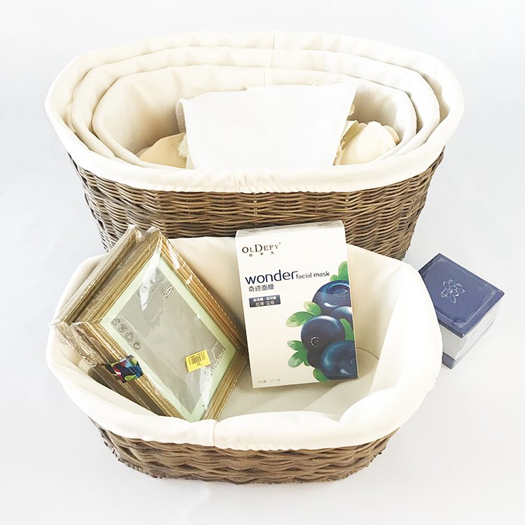 New style natural seagrass cotton rope water hyacinth home storage woven basket handmade rattan woven basket storage basket