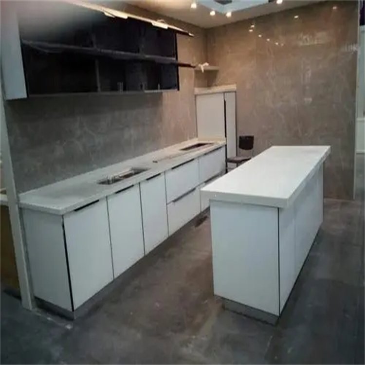 PRIMA Customized Modern Design Smart Kitchen Automatic Electric Door Kitchen Cabinets with Lifting Island