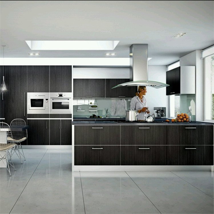 PRIMA Customized Modern Design Smart Kitchen Automatic Electric Door Kitchen Cabinets with Lifting Island