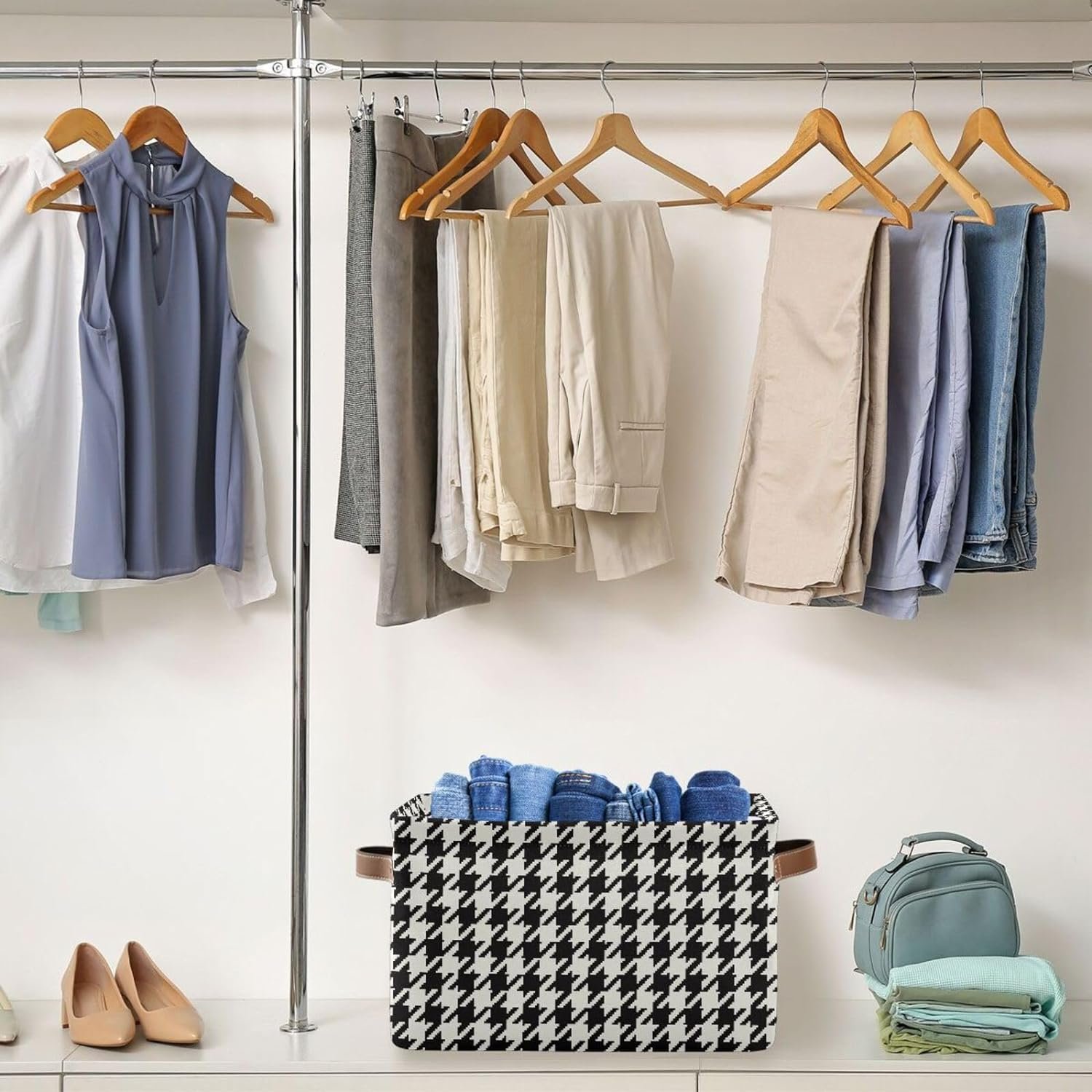 Wholesale Clothes Pants Steel Frame Storage Collapsible Clothing Wardrobe Clothing Organization Underwear Storage Containers
