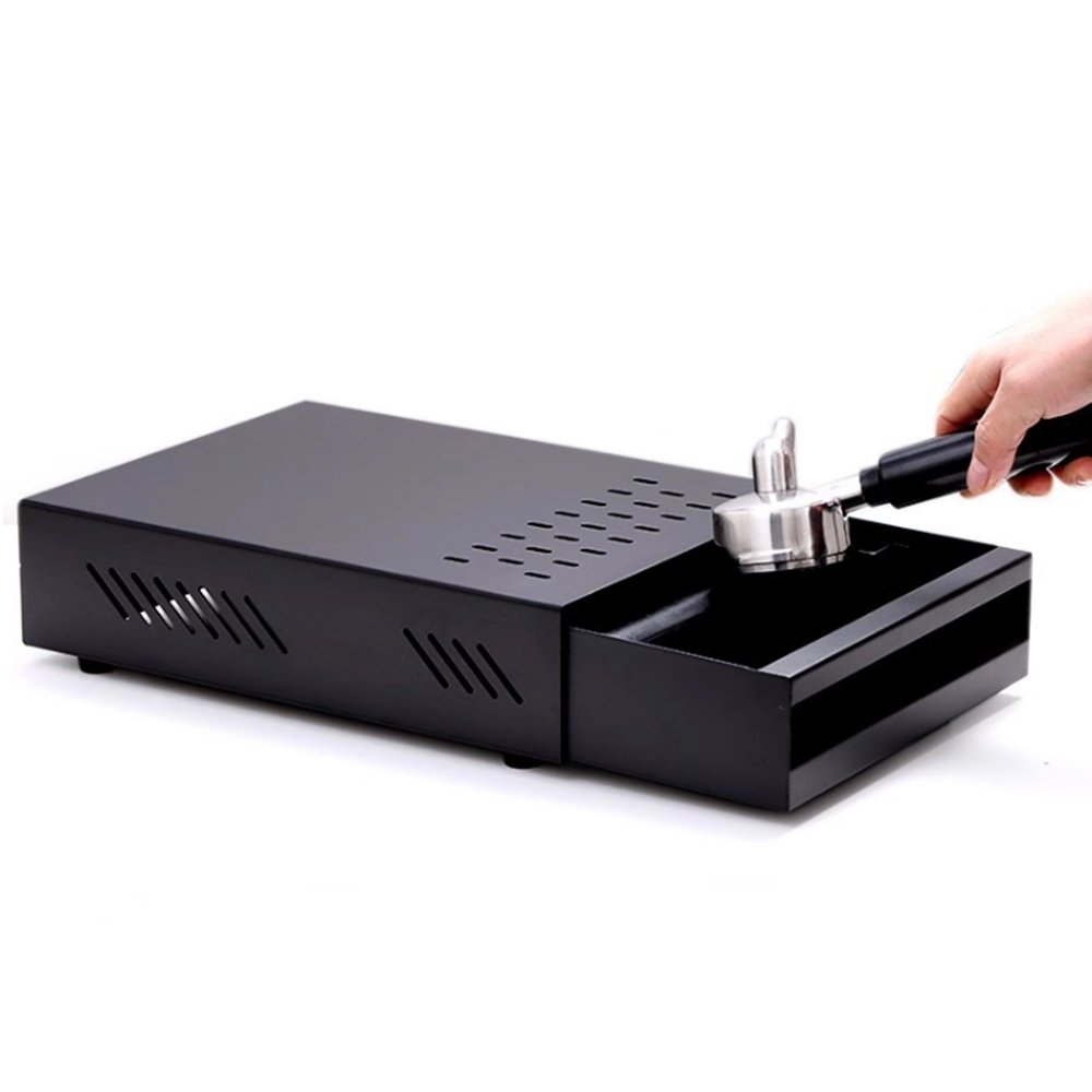 Stainless Steel Drawer Type Barista Tools Coffee Ground Knock Box Container with Handle Espresso Grinder Tool