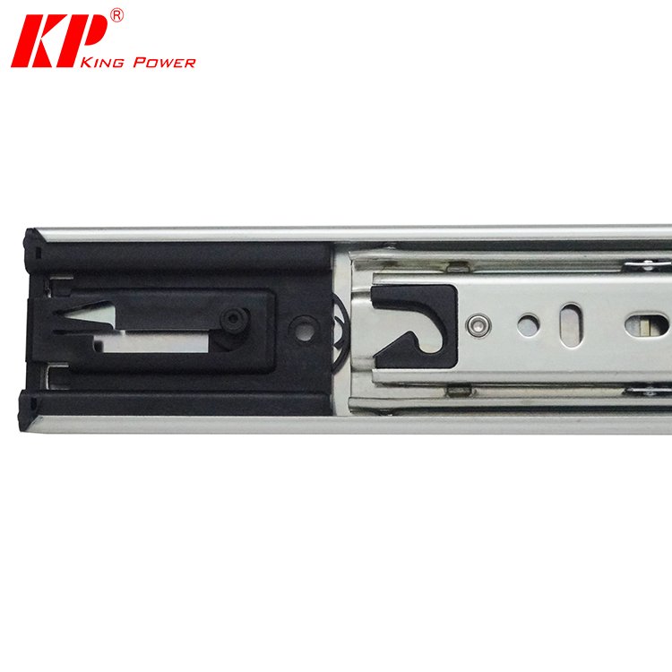 OEM design middle duty full extension 45mm self closing drawer slide